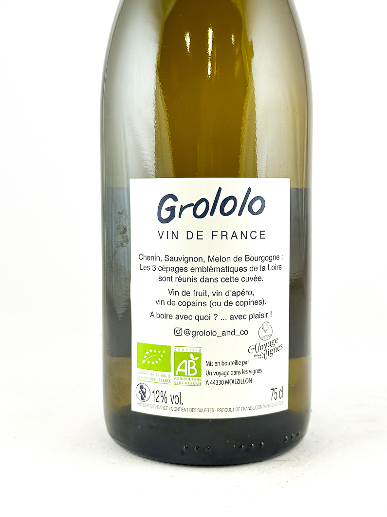 Vin de France de Loire Un Voyage Dans Les Vignes Grololo, BIO 75 cl Blanc