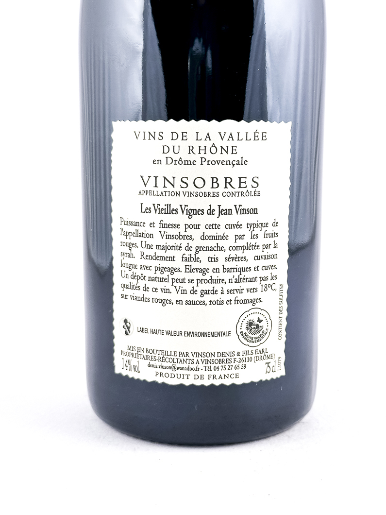 Vinsobres Le Moulin Vieilles Vignes de Jean Vinson 2021 75 cl Rouge