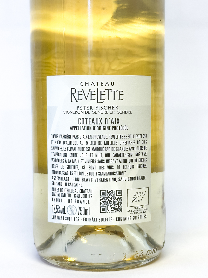 Coteaux d'Aix en Provence Chateau Revelette  2022 75 cl Blanc