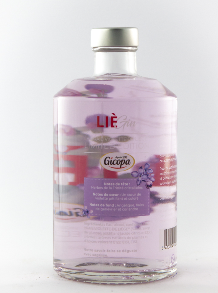 Gin Liégin Gicopa violette 50 cl alcool
