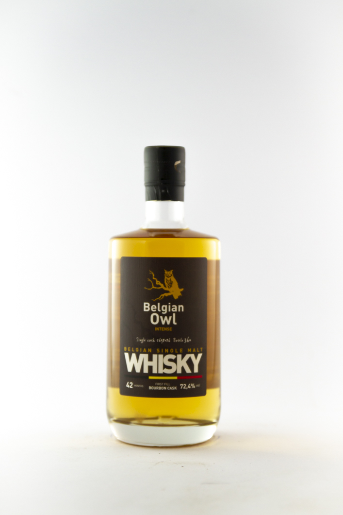 whisky Belgian Owl intense brut de fût 50 cl