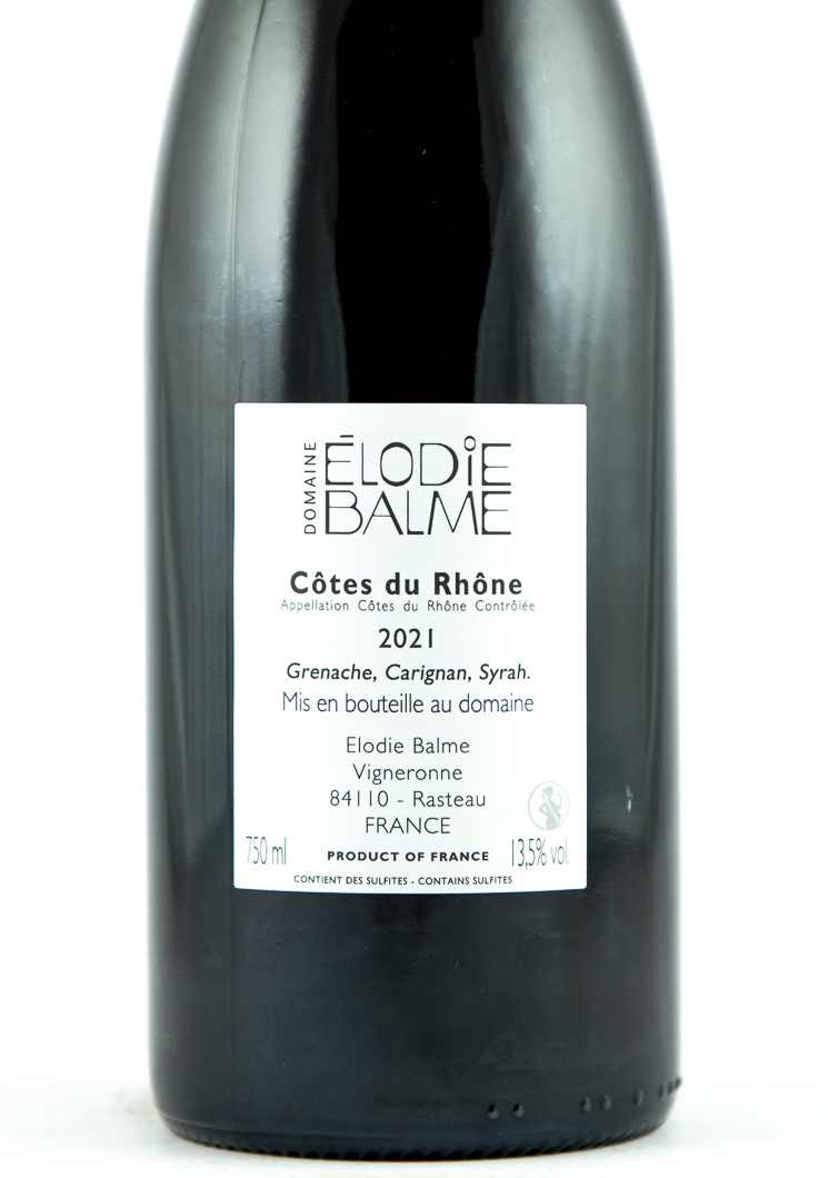 Côtes du Rhône Elodie Balme 2021 75 cl Rouge