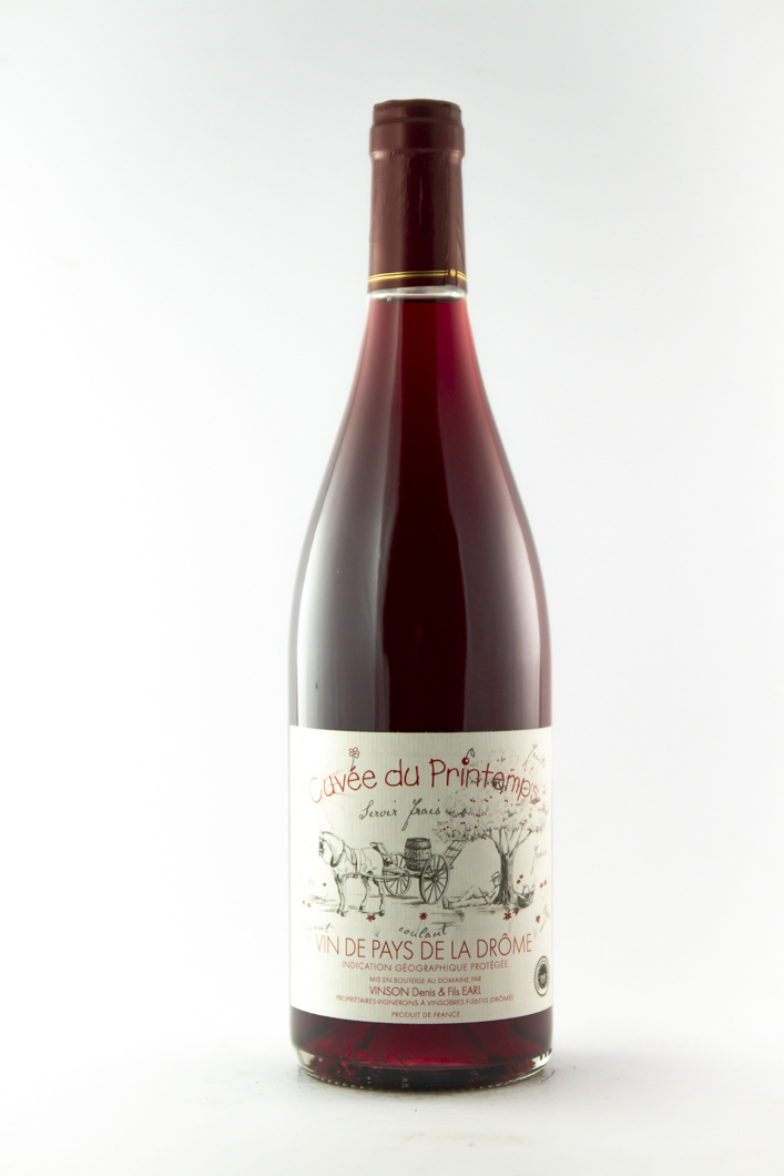 Vin de pays de la Drôme Le Moulin Cuvée du Printemps , HVE 2022 75 cl Rouge